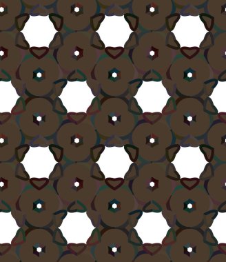 Soyut geometrik süslemeli vektör deseni. Kusursuz tasarım dokusu.