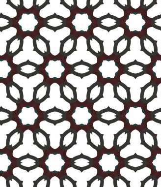 Geometrik süslemeli vektör deseni. Kusursuz tasarım dokusu.