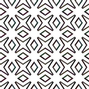 Soyut geometrik süslemeli vektör deseni. Kusursuz tasarım dokusu.