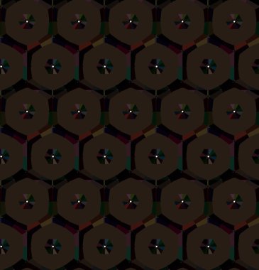 Geometrik süslemeli vektör deseni. Kusursuz tasarım dokusu.