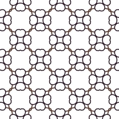 Geometrik süslemeli vektör deseni. Kusursuz tasarım dokusu. 