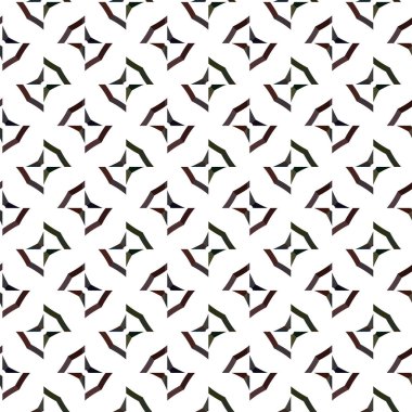 Geometrik süslemeli vektör deseni. Kusursuz tasarım dokusu.
