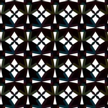 Modern geometrik vektör tasarımı, kusursuz desen çizimi