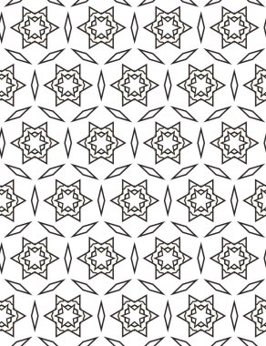 Soyut geometrik şekilli kusursuz desen