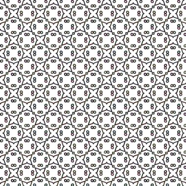 Geometrik süslemeli vektör deseni. Kusursuz tasarım dokusu. 