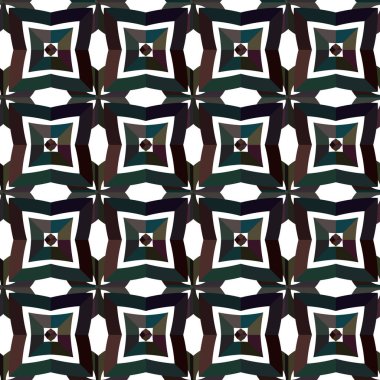 Geometrik süslemeli vektör deseni. Kusursuz tasarım dokusu. 