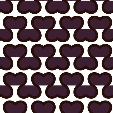 Geometrik süslemeli vektör deseni. Kusursuz tasarım dokusu.