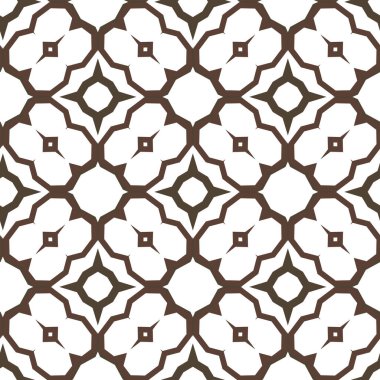 Geometrik süslemeli vektör deseni. Kusursuz tasarım dokusu.