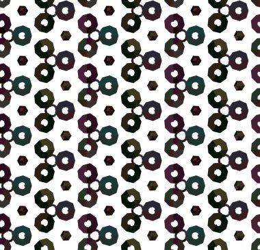 Modern geometrik vektör tasarımı, kusursuz desen çizimi