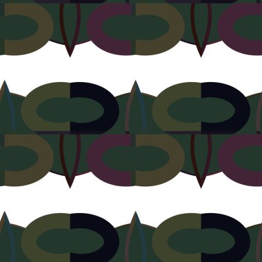 Geometrik süslemeli vektör deseni. Kusursuz tasarım dokusu.