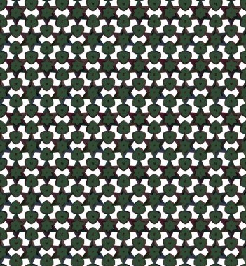 Geometrik süslemeli vektör deseni. Kusursuz tasarım dokusu.