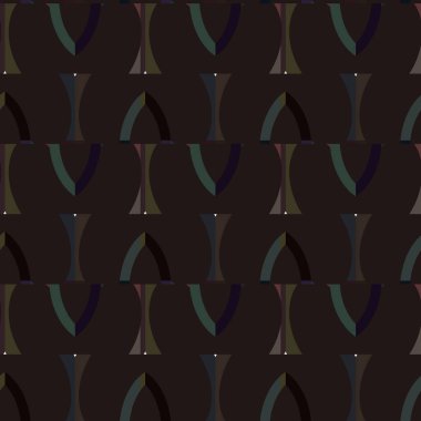 Geometrik süslemeli vektör deseni. Kusursuz tasarım dokusu. 