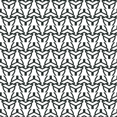 Geometrik süslemeli vektör deseni. Kusursuz tasarım dokusu.