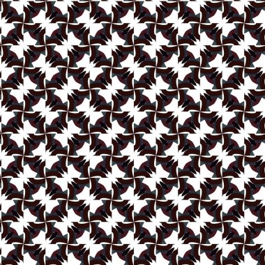 Soyut geometrik süslemeli vektör deseni. Kusursuz tasarım dokusu.