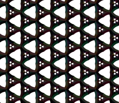 Geometrik süslemeli vektör deseni. Kusursuz tasarım dokusu.