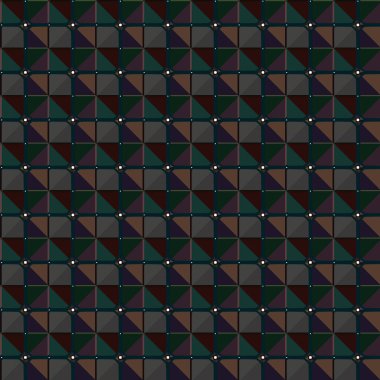 Geometrik süslemeli vektör deseni. Kusursuz tasarım dokusu. 