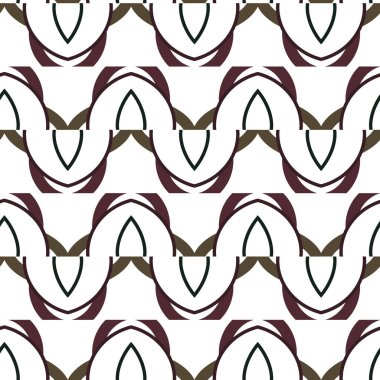 Geometrik süslemeli vektör deseni. Kusursuz tasarım dokusu.