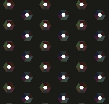 Modern geometrik vektör tasarımı, kusursuz desen çizimi