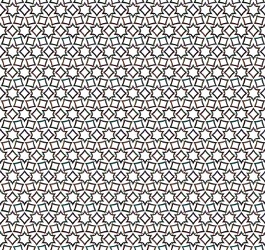 Geometrik süslemeli vektör deseni. Kusursuz tasarım dokusu.