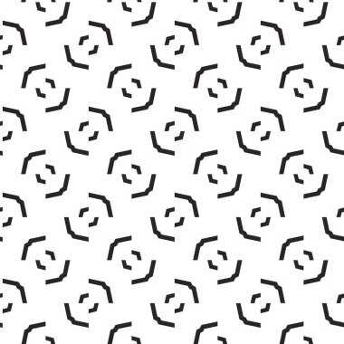 Geometrik süslemeli vektör deseni. Kusursuz tasarım dokusu. 