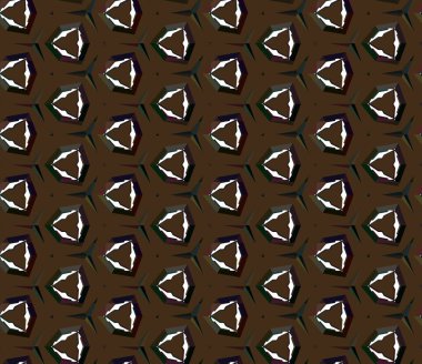 Modern geometrik vektör tasarımı, kusursuz desen çizimi