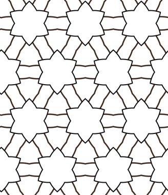 Geometrik süslemeli vektör deseni. Kusursuz tasarım dokusu.