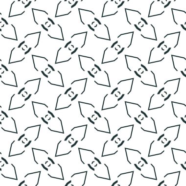 Geometrik süslemeli vektör deseni. Kusursuz tasarım dokusu.