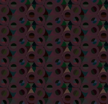 Geometrik süslemeli vektör deseni. Kusursuz tasarım dokusu.