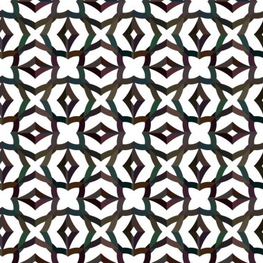 Geometrik süslemeli vektör deseni. Kusursuz tasarım dokusu.