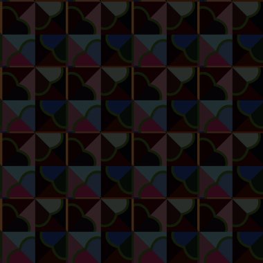 Geometrik süslemeli vektör deseni. Kusursuz tasarım dokusu.