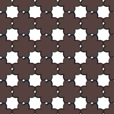 Geometrik süslemeli vektör deseni. Kusursuz tasarım dokusu.