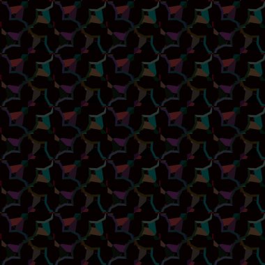 Modern geometrik vektör tasarımı, kusursuz desen çizimi