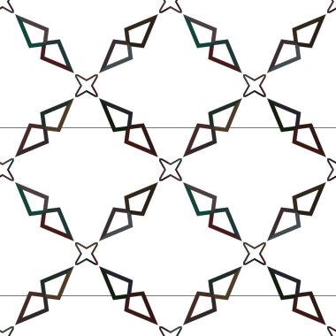 Geometrik süslemeli vektör deseni. Kusursuz tasarım dokusu.