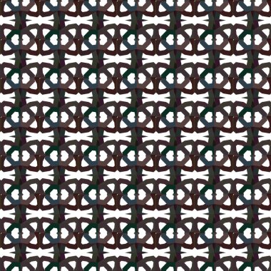Geometrik süslemeli kusursuz desen. vektör illüstrasyonu