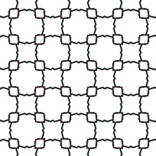 Geometrik Süslemeli Vektör Deseni Kusursuz Tasarım Dokusu — Stok Vektör