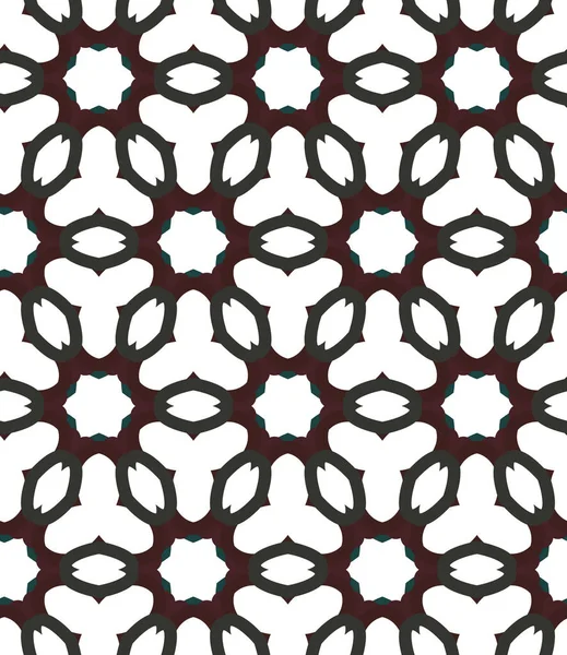 Geometrik Süslemeli Vektör Deseni Kusursuz Tasarım Dokusu — Stok Vektör