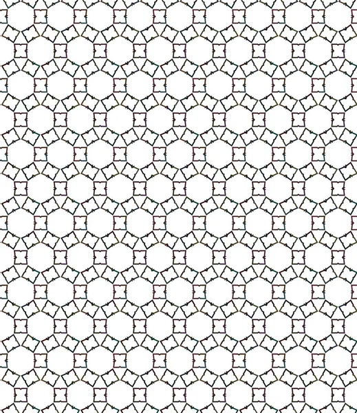 Abstraktes Nahtloses Muster Mit Geometrischen Formen — Stockvektor