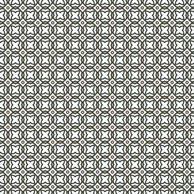 Geometrik süslemeli vektör deseni. Kusursuz tasarım dokusu. 