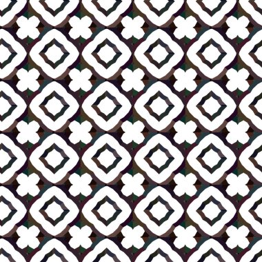 Geometrik süslemeli vektör deseni. Kusursuz tasarım dokusu.