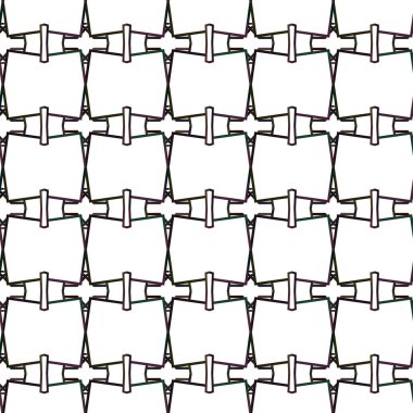 Geometrik süslemeli vektör deseni. Kusursuz tasarım dokusu.