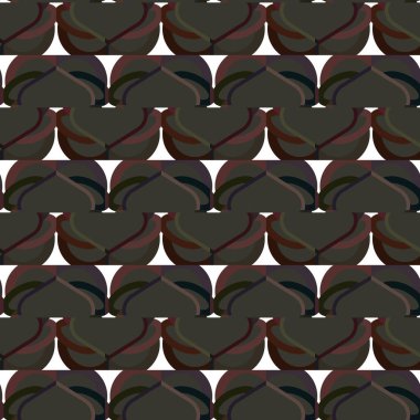 Soyut geometrik süslemeli vektör deseni. Kusursuz tasarım dokusu.