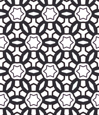 Geometrik süslemeli vektör deseni. Kusursuz tasarım dokusu. 