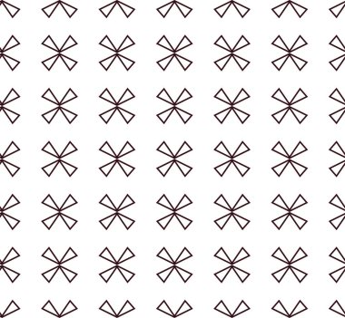 Geometrik süslemeli vektör deseni. Kusursuz tasarım dokusu.