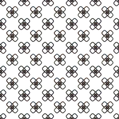 Geometrik süslemeli vektör deseni. Kusursuz tasarım dokusu.