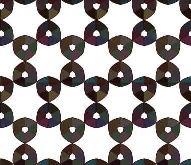 Geometrik şekilli soyut ve kusursuz desen.