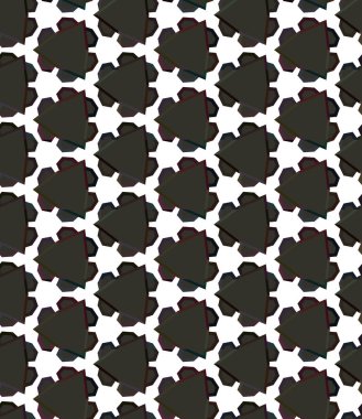 Geometrik süslemeli vektör deseni. Kusursuz tasarım dokusu. 