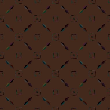 Modern geometrik vektör tasarımı, kusursuz desen çizimi