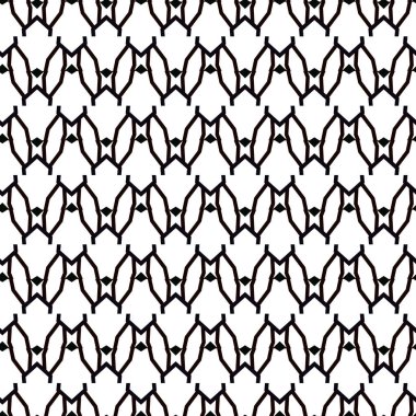 Geometrik süslemeli vektör deseni. Kusursuz tasarım dokusu.