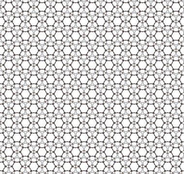 Geometrik süslemeli vektör deseni. Kusursuz tasarım dokusu. 