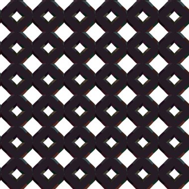 Geometrik süslemeli vektör deseni. Kusursuz tasarım dokusu.